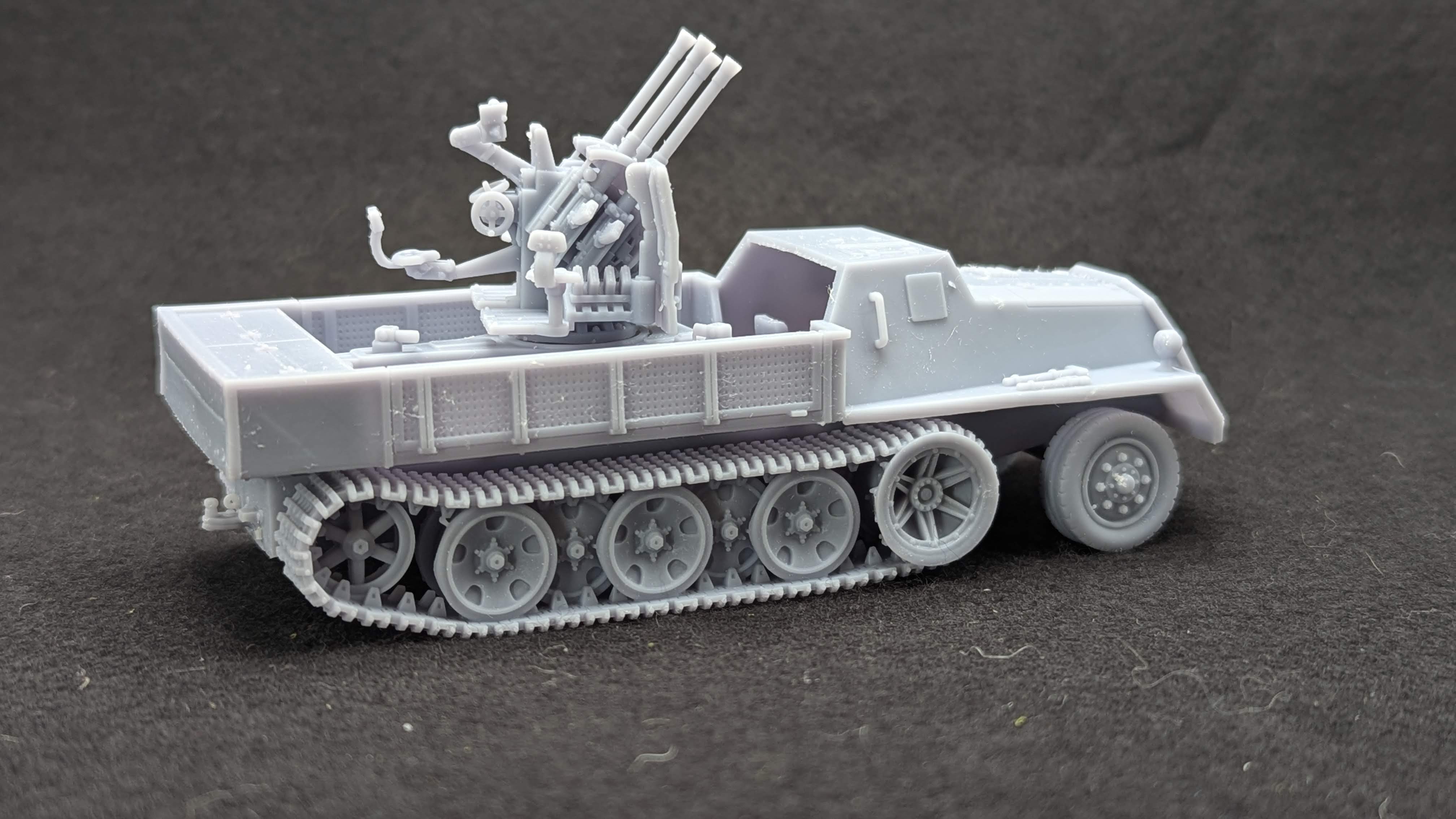 Half-track Schwerer Wehrmachtschlepper (SWS) armored cabin + 37mm FlaK37 + 20mm Flak38 auf sWS (Germany, WW2)